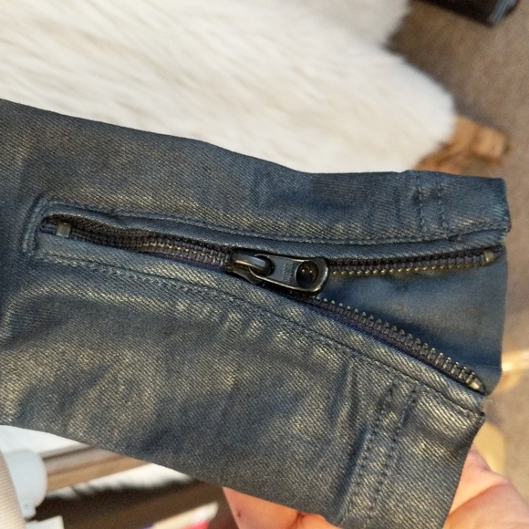 DIESEL + EDUN Faux Leather Denim Jacket - Picture 7 of 9